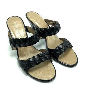 Nickels Soft Women's Shoes Black Woven Leather